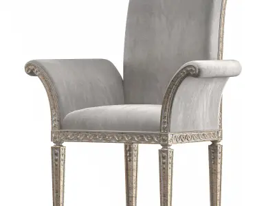 juliettes interiors italian chair art 147 3D model