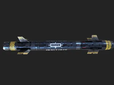 ORION ROCKET Low-poly 3D model