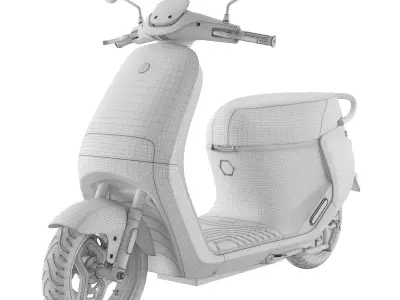 Ninebot E110S Steel Electric Scooter 3D model