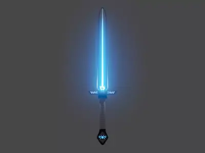 fantasy sword 3D model