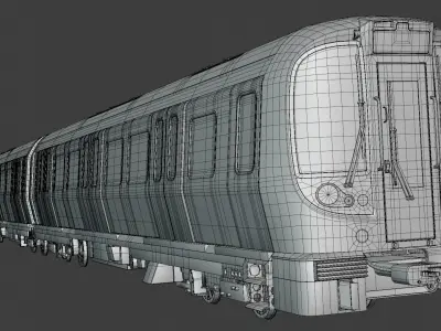 London metro train S8 3D model