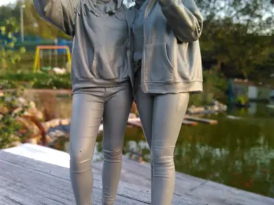 selfie figures for model building model railway diorama 3D print model