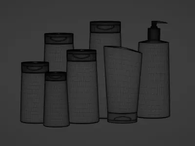Plastic Bottle Packaging 3D Model 3D model