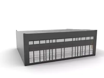 Modern Industrial Warehouse model pack Low-poly 3D model