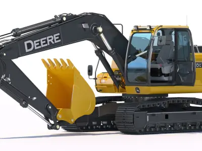 Excavator Deere 180G  3D model