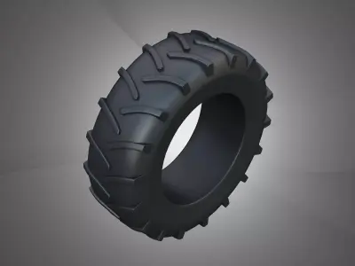  Rear Tire - Combine 1688 3D model