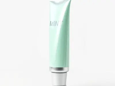 Mint Colored Tube Model Pack for Rendering and Games Low-poly 3D model