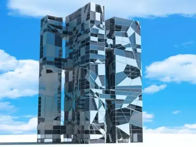 Futuristic Skyscraper 3 3D model