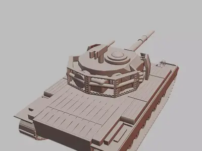 Action X Tank 3D Printable Experimental Heavy Tank Model 3D print model