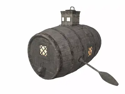 Submarine Low-poly 3D model