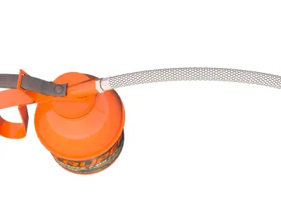 truper orange bottle with hose 3D model