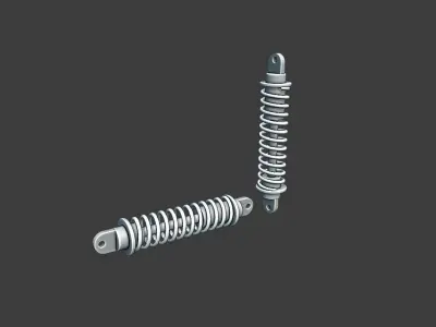 Bike Suspension Spring 3D model