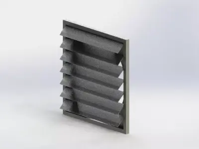Louvre Shutter 3D model