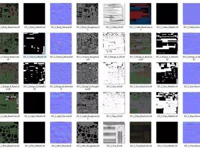 UGV Concept-2-All Colors 3D Model Pack