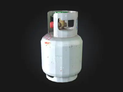 Gas Cylinder  Essential Industrial Storage Unit 3D model