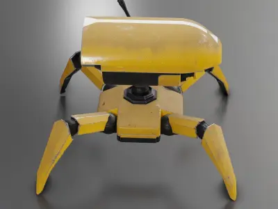 Spider Drone Low-poly 3D model purchase