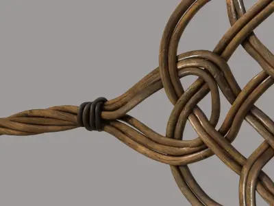 Antique Rug Beater 3D model
