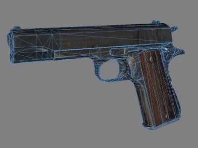 Colt 1911 Low-poly 3D model buy