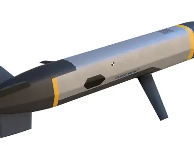 CMMT Cruise Missile Low-poly 3D model