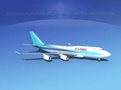 Boeing 747-400 Jumbo Jet Cargo 3D model