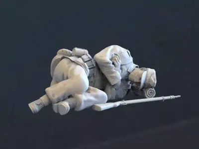 German soldier 3D print model shop