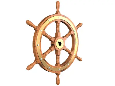 Ship Wheel 3D model
