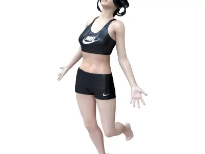 CYBERSPORT woman in swimsuit 3D model