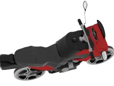 3D Motorbike model motorcycle Free low-poly 3D model