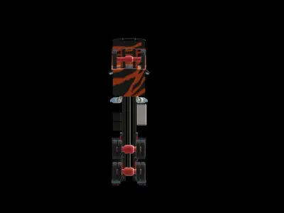TIGER Truck Low-poly 3D model