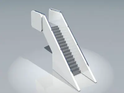 Airport stair 3D model