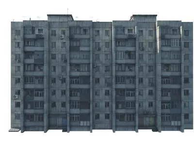 Khrushchyovka 50-Letiya Magnitki 67 3D model