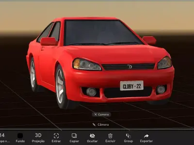 Darnex Coupe by DanielFNAT Low-poly 3D model