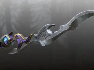 Fantasy Hero Sword 3D model