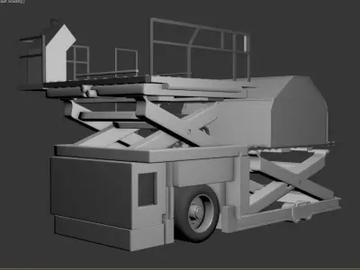 Aircraft Cargo Lift 3D model