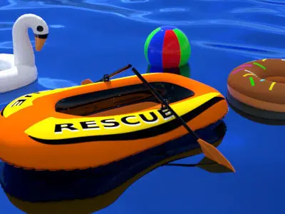 Inflatable Pool Toys 3D model