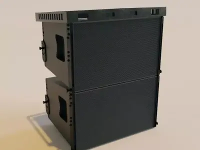 truss system line array Free low-poly 3D model