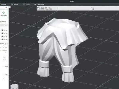 Custom3Dprint Minifigure Accessory - Minifigure Beard S1 - 09 3D print model