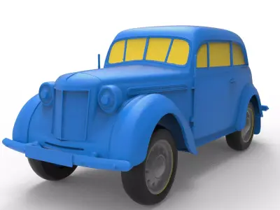 Opel Kadett 1938 Classic Car 3D print model