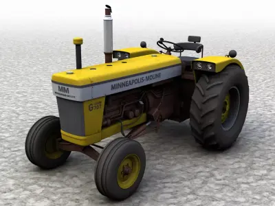 MINNEAPOLIS MOLINE G707 1965 Tractor 3D model