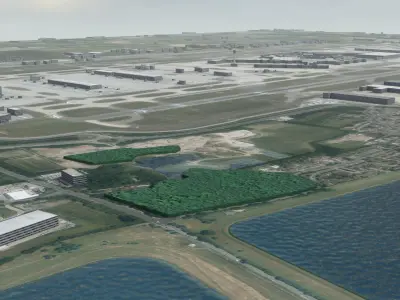 Heathrow Airport Low-poly 3D model