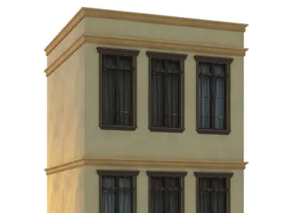European Building Persian Style Low-poly 3D model