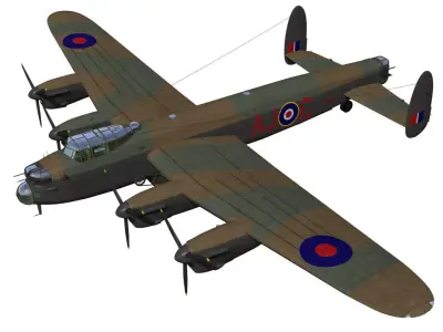 avro lancaster B-i special dambuster 3D model