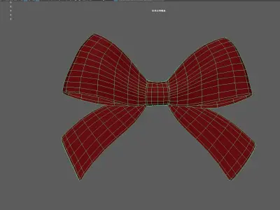 Cartoon Bow Low-poly 3D model get