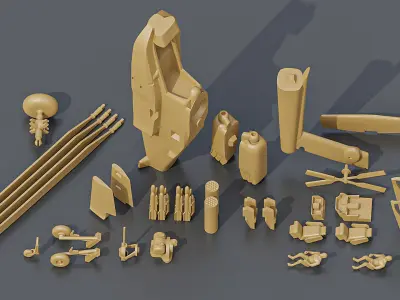Apache AH64D 3D print model