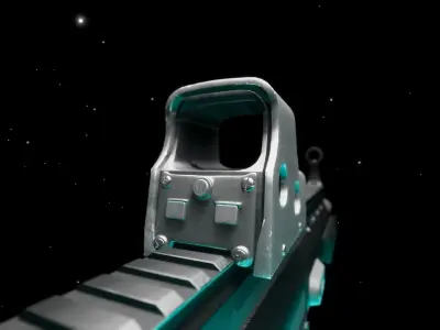 HOLO Red Dot Sight Low-poly 3D model