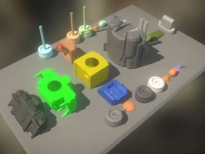 Amphibious Tank 3d-printable Free 3D print model