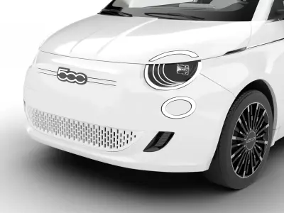 Fiat 500 2021 3d model 3D model