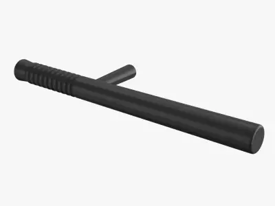 Police Baton Low-poly 3D model