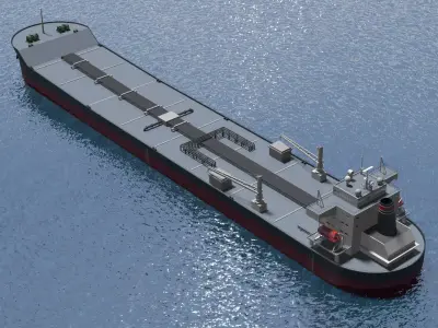 oil tanker 3D model buy