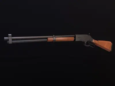 LWP-1 gun Low-poly 3D model